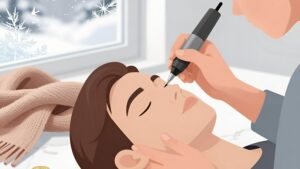 Процесс обучения на курсах перманентного макияжа в Академии Флора в Рязани перед зимним сезоном
